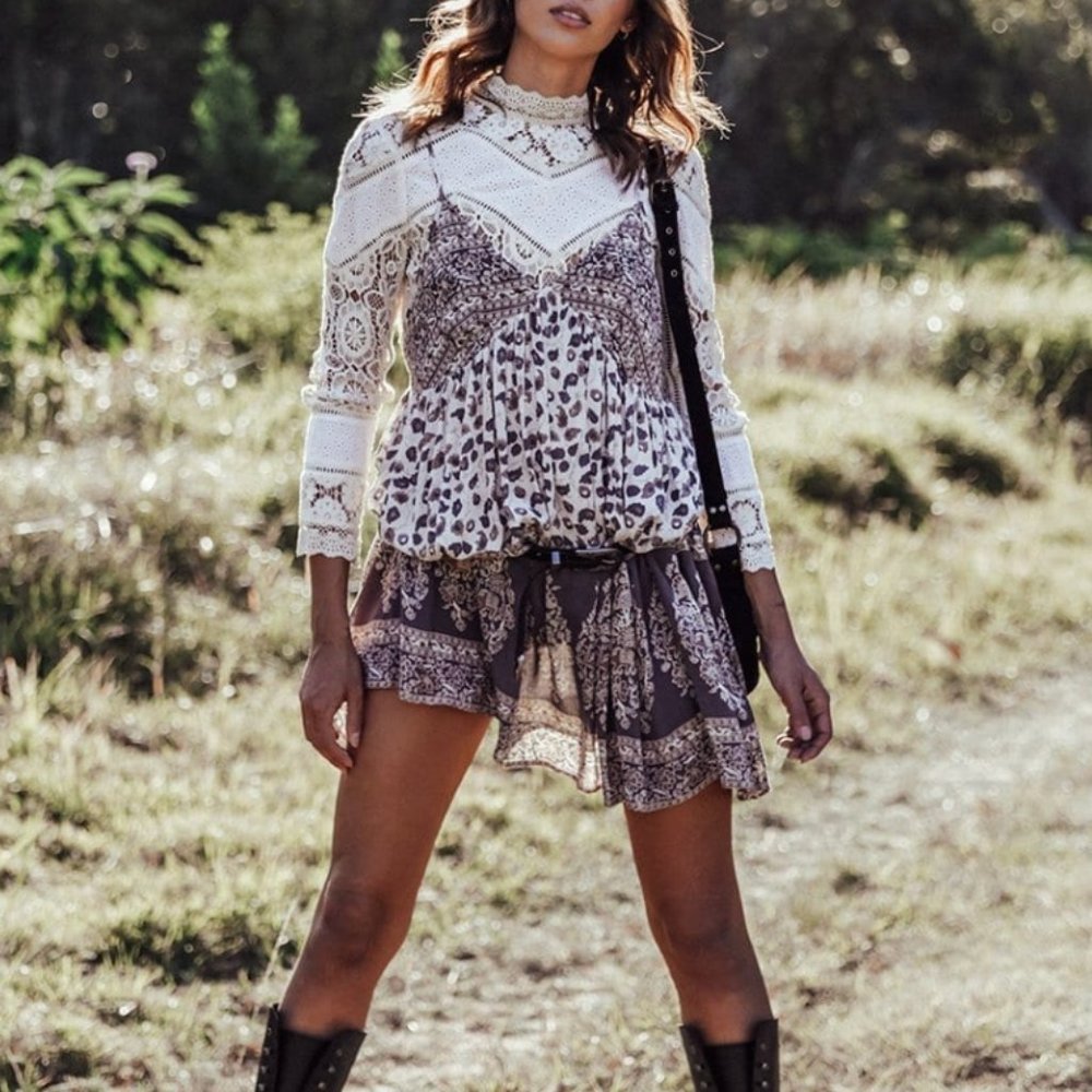 SPELL DELIRIUM STRAPPY MINI DRESS